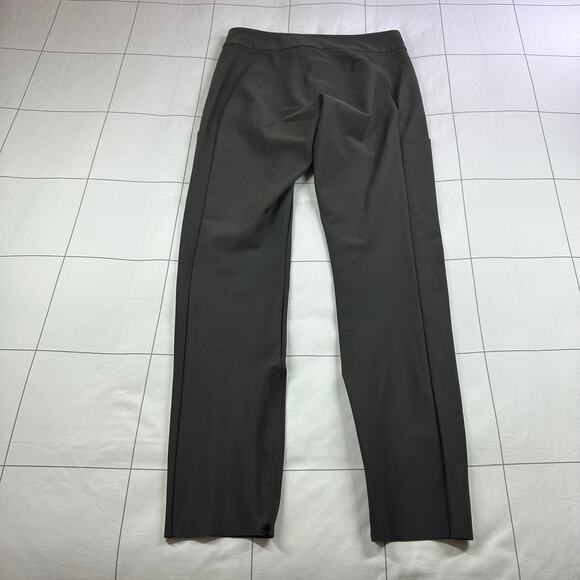 Athleta Pants Womens 4 Gray Green Stellar Trouser Pocket Athletic Casual Commute - Picture 3 of 12